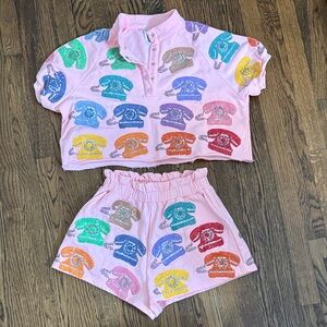 Queen of Sparkles telephone phone set top shorts